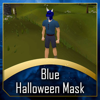 Blue h'ween mask