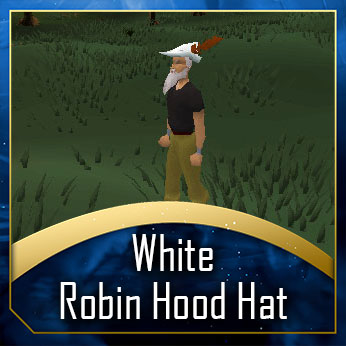 White Robin hood hat