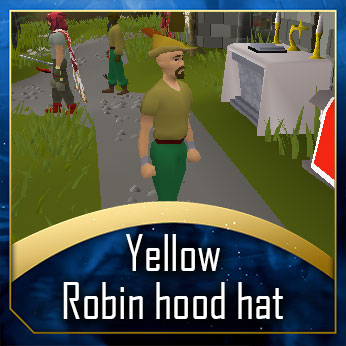 Yellow Robin hood hat